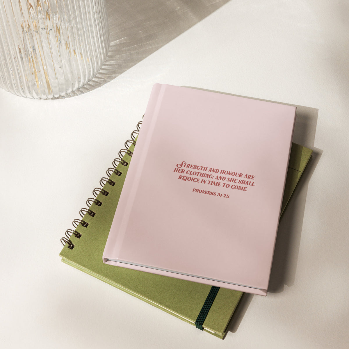 Proverbs 31:25 Hardcover Journal (Matte)